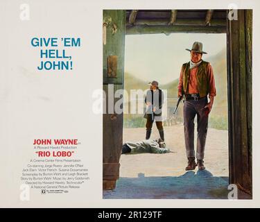 JOHN WAYNE in RIO LOBO (1970), Regie Howard HAWKS. Kredit: NATIONAL GENERAL/CINEMA CENTER/Album Stockfoto