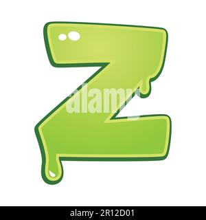 Schlanker Schriftartbuchstabe Z Stock Vektor