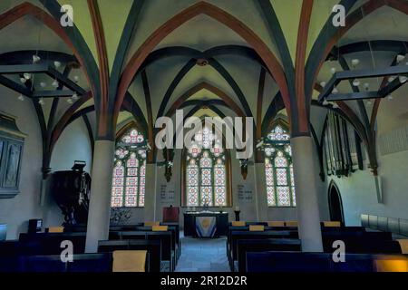 Kapitelhaus, kaiserliche Walkenried Zisterzienserabtei, Walkenried, Harz, Niedersachsen, Stockfoto