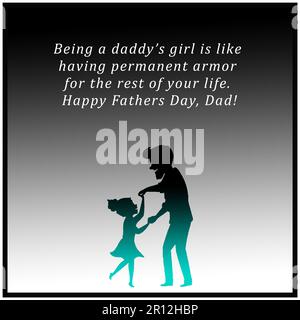 Vatertag wünscht verschiedene Botschaften 2023 Stockfoto