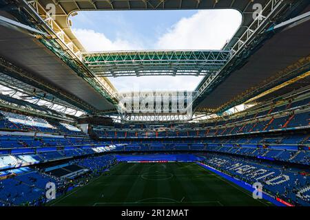 Madrid, Spanien. Kredit: D. 9. Mai 2023. Santiago Bernabeu Stadion (Real) Fußball/Fußball : UEFA Champions League Halbfinale mit 1. Beinen zwischen Real Madrid 1-1 Manchester City im Estadio Santiago Bernabeu in Madrid, Spanien. Kredit: D .Nakashima/AFLO/Alamy Live News Stockfoto