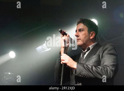 Terry Hall von The Specials alias A bei einem Konzert im berühmten Barrowland Ballroom in Glasgow, Schottland im Jahr 2013 Stockfoto