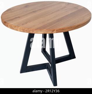 Möbel, verschiedene Arten von Holzmöbeln auf weißem Hintergrund für einen Online-Shop-Katalog Stockfoto