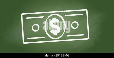 Cartoon Bundle usa Papiergeld Symbol oder Logo. Vektordollar, Geldscheine oder Geldscheine. Bargeld- und Währungsrechnungen. Banknoten, Bankfinanzinvestitionen Stockfoto