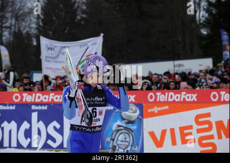 Martin Schmitt. Skispringen-Weltmeisterschaft in Willingen 8,2.2009. Stockfoto