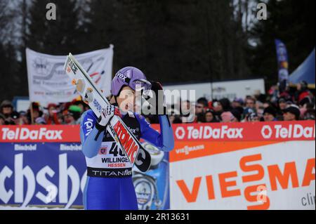 Martin Schmitt Skispringen Welt Cup in Willingen 8,2.2009. Stockfoto