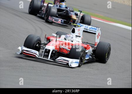 Timo Glock Panasonic Toyota Racing Formel 1 Grand Prix von Deutschland auf dem Nürburgring 12,7.2009. Stockfoto