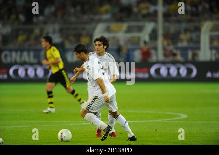 Christiano Ronaldo und Kaka Aktion, Fußball Freundschaftsspiel Borussia Dortmund - Real Madrid 0:5. 19,8.2009. Stockfoto