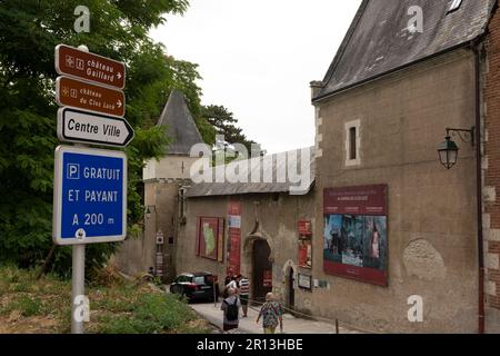 Château du Clos Lucé (15h. Jahrhundert). Amboise-Gemeinde im Departement Indre-et-Loire. Loire-Tal. Frankreich Stockfoto