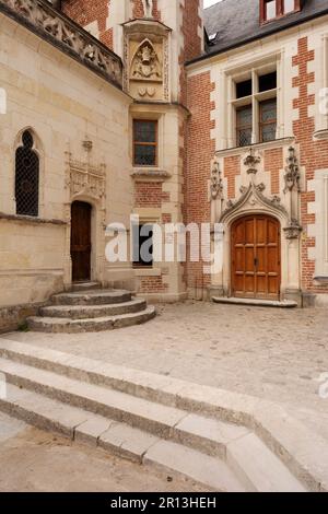 Château du Clos Lucé (15h. Jahrhundert). Amboise-Gemeinde im Departement Indre-et-Loire. Loire-Tal. Frankreich Stockfoto