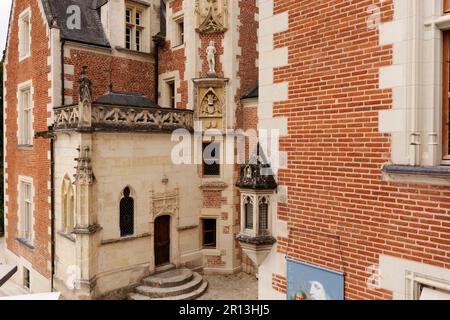 Château du Clos Lucé (15h. Jahrhundert). Amboise-Gemeinde im Departement Indre-et-Loire. Loire-Tal. Frankreich Stockfoto