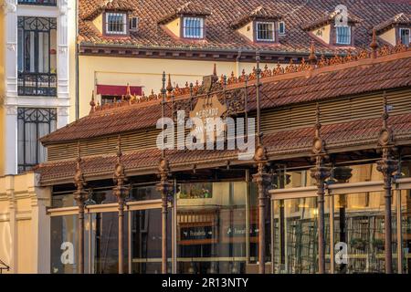 Markt San Miguel (Mercado de San Miguel) – Madrid, Spanien Stockfoto