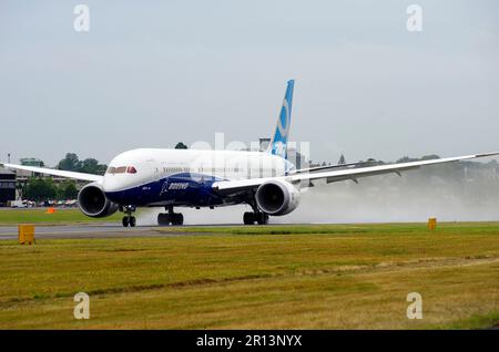 Boeing 787 Dreamliner N789EX, Farnborough International Air Display, Stockfoto