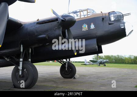 Avro Lancaster, NX611, Just Jane, East Kirkby, Lincolnshire, England, Vereinigtes Königreich. Stockfoto