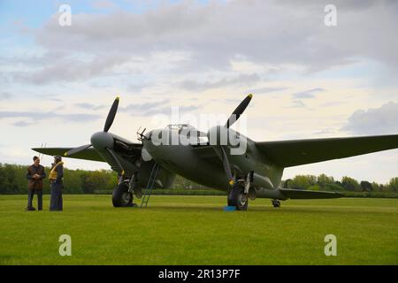 De Havilland, Mosquito NF Mk II, HJ711, East Kirkby, Lincolnshire, England, Vereinigtes Königreich. Stockfoto