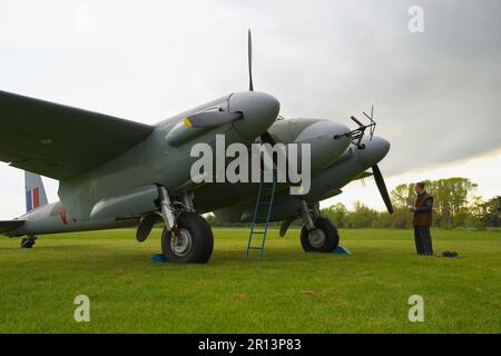 De Havilland, Mosquito NF Mk II, HJ711, East Kirkby, Lincolnshire, England, Vereinigtes Königreich. Stockfoto