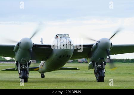 De Havilland, Mosquito NF Mk II, HJ711, East Kirkby, Lincolnshire, England, Vereinigtes Königreich. Stockfoto