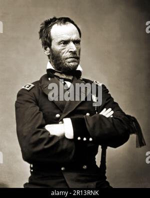 General William T. Sherman, Ca. 1864-65. Aus der Mathew Brady Kollektion. Dieser Archivdruck i Stockfoto