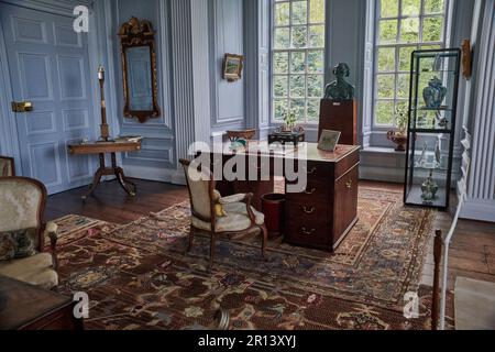 Das Innere der Burton Agnes Hall, einem herrlichen elisabethanischen Herrenhaus aus dem 17. Jahrhundert im East Riding of Yorkshire, England, Großbritannien. Stockfoto