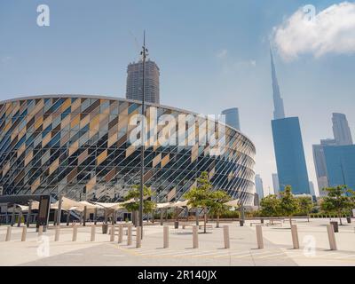 20. März 2023, Dubai, Vereinigte Arabische Emirate: Blick auf die Coca Cola Arena, die größte Arena im Nahen Osten, befindet sich im luxuriösen City Walk Viertel, Dubai. Stockfoto