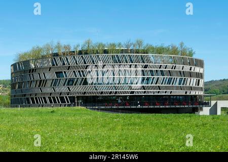 Alise-Sainte-Reine. Abteilung Cotre d'Or. MuseoParc d'Alesia von Bernard Tschumi in der Schlacht. Bourgogne Franche Comte. Frankreich Stockfoto