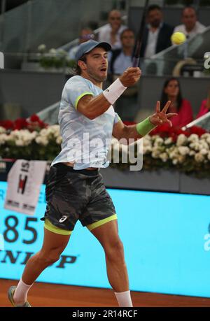 Borna Ćorić von Kroatien während der Mutua Madrid Open 2023, ATP Masters 1000 Tennis Turnier am 3. Mai 2023 bei Caja Magica in Madrid, Spanien - Photo Laurent Lairys / DPPI Stockfoto