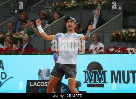 Borna Ćorić von Kroatien während der Mutua Madrid Open 2023, ATP Masters 1000 Tennis Turnier am 3. Mai 2023 bei Caja Magica in Madrid, Spanien - Photo Laurent Lairys / DPPI Stockfoto