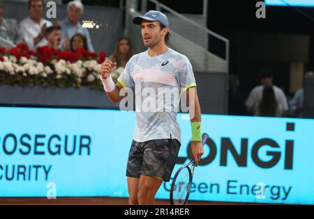 Borna Ćorić von Kroatien während der Mutua Madrid Open 2023, ATP Masters 1000 Tennis Turnier am 3. Mai 2023 bei Caja Magica in Madrid, Spanien - Photo Laurent Lairys / DPPI Stockfoto