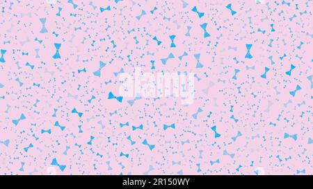 Die Textur ist nahtlos mit schönen fröhlichen festlichen, leuchtend bunten Schleifen. Vektordarstellung. Der Hintergrund. Stock Vektor