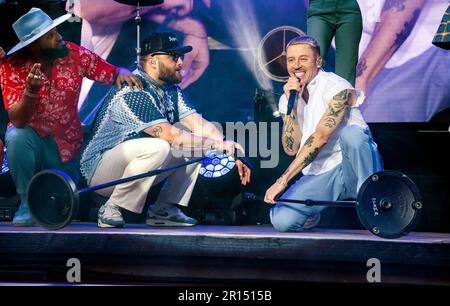 Stockholm, Schweden. 11. Mai 2023. Der amerikanische Künstler Macklemore tritt auf Gröna Lunds großer Bühne in Stockholm, Schweden auf. 11. Mai 2023. Kredit: TT News Agency/Alamy Live News Stockfoto