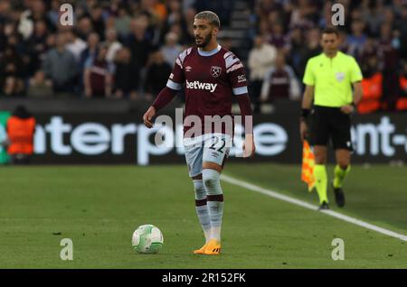 West Ham United's Said Benrahma während der Europa Conference League Semi Final 1. Etappe zwischen West Ham United und AZ Alkmaar im London Stadium, Stratford, am Donnerstag, den 11. Mai 2023. (Foto: Michael Driver | MI News) Guthaben: MI News & Sport /Alamy Live News Stockfoto