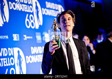 Rom, Italien, 10. Mai 2023, Fabrizio Gifuni nimmt an der Fotokonferenz der Gewinner von David di Donatello 68. Teil (Credits photo: Giovanna Onofri) Stockfoto