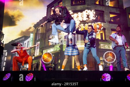 Stockholm, Schweden. 11. Mai 2023. Der amerikanische Künstler Macklemore tritt auf Gröna Lunds großer Bühne in Stockholm, Schweden auf. 11. Mai 2023. Kredit: TT News Agency/Alamy Live News Stockfoto