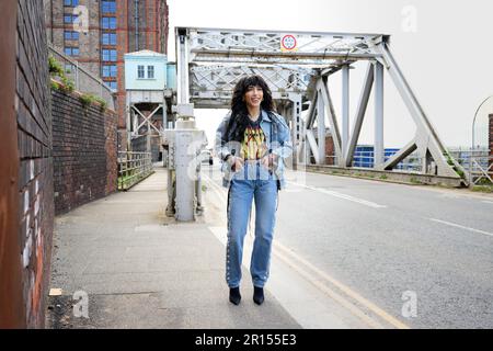 Liverpool, Großbritannien. 11. Mai 2023. LIVERPOOL 20230511Loreen Talhaoui vor ihrem Hotel in Liverpool während des Eurovision Song Contest 2023. Foto: Jessica Gow/TT/Code 10070 Kredit: TT News Agency/Alamy Live News Stockfoto