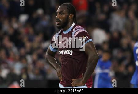 Michail Antonio von West Ham United während der Halbfinale der Europa Conference League 1. zwischen West Ham United und AZ Alkmaar im London Stadium, Stratford, am Donnerstag, den 11. Mai 2023. (Foto: Michael Driver | MI News) Guthaben: MI News & Sport /Alamy Live News Stockfoto