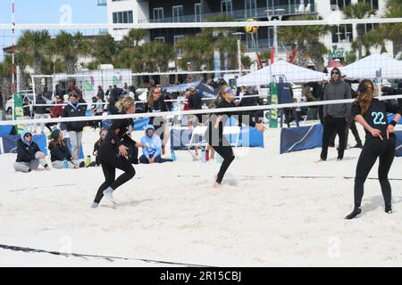 UAB März bis Mai Beach Volleyball Tournament 2023 in Gulf Shores, Alabama, USA. Stockfoto