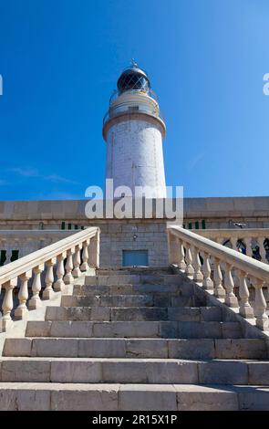 Faro am Kap Formentor Stockfoto