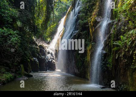 Kleine Wasserfälle in der Nähe des Zongo-Wasserfalls, DR Kongo Stockfoto