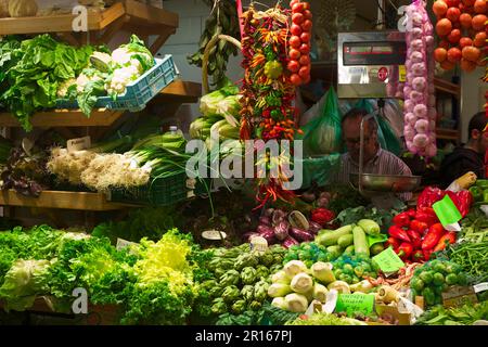 Markt in Palma de Mallorca, Mallorca, Balearen, Spanien Stockfoto
