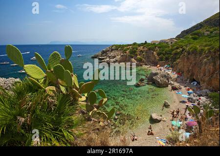 Beach Cove, Riserva Naturale dello Zingaro, San Vito lo Capo, Provinz Trapani, Sizilien, Italien Stockfoto