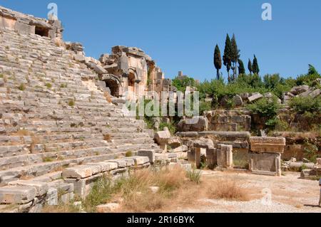 Amphitheater, Demre, Myra, Lycia, Türkei Stockfoto