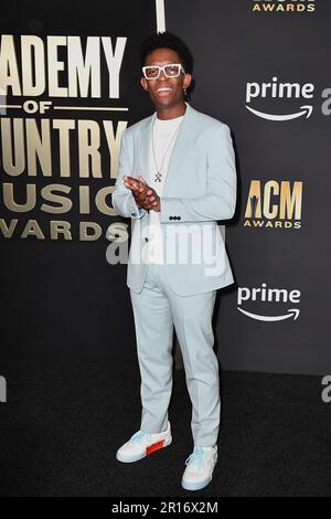 Frisco, USA. 11. Mai 2023. Breland nimmt am 11. Mai 2023 im Ford Center in Frisco, Texas, an den Academy of Country Music Awards 58. Teil. Foto: Casey Flanigan/imageSPACE/Sipa USA Kredit: SIPA USA/Alamy Live News Stockfoto