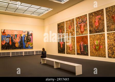 Georg Baselitz bildhafte ausdrucksstarke Malerei, Kunsthaus, Kunstmuseum, Altes Gebäude, Zürich, Die Schweiz Stockfoto