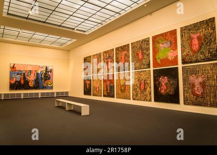 Georg Baselitz bildhafte ausdrucksstarke Malerei, Kunsthaus, Kunstmuseum, Altes Gebäude, Zürich, Die Schweiz Stockfoto