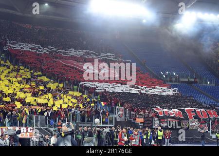 Rom, Latium. 11. Mai 2023. Bayer Leverkusen Fans beim Fußball Europa League Roma gegen Bayer Leverkusen am 11. Mai 2023 im Olympiastadion Rom, Italien. Photographer01 Kredit: Unabhängige Fotoagentur/Alamy Live News Stockfoto