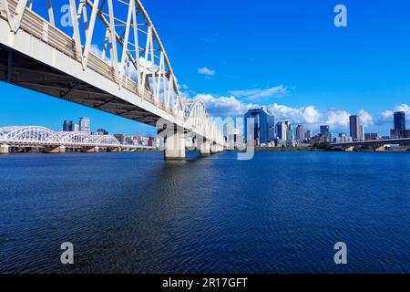 Gebäude in Osaka Stockfoto