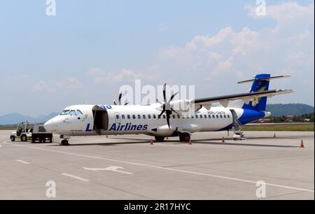 Laos, Luang Prabang: RDPL-34174 ATR-72-212A von Lao Air. Stockfoto