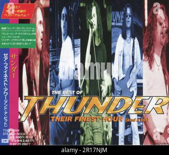 CD: Thunder - das Beste von Thunder - ihre beste Stunde (und Ein bisschen). (TOCP-8694), Aktion, veröffentlicht am 29. November 1995. Stockfoto