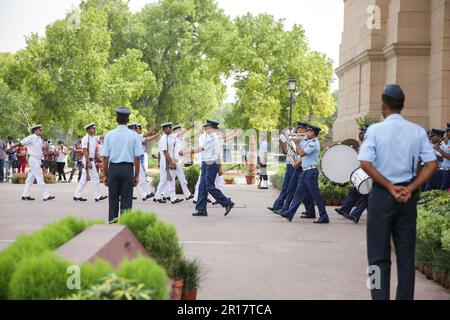 Wachablösung vor India Gate, Neu-Delhi Stockfoto