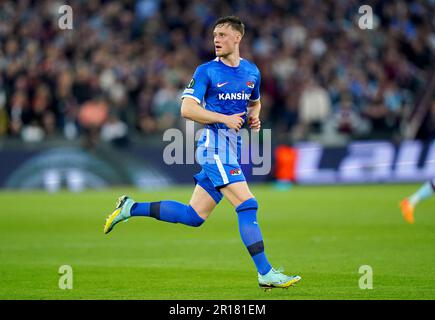 Sam Beukema von AZ Alkmaar während des Halbfinalspiels der Europa Conference League im London Stadium. Foto: Donnerstag, 11. Mai 2023. Stockfoto